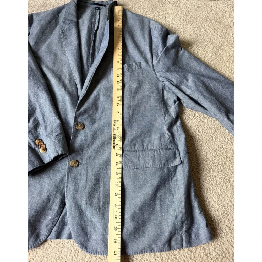 J Crew Ludlow Mens Suit jacket Blazer Baird McNutt Irish Linen Blend 48R